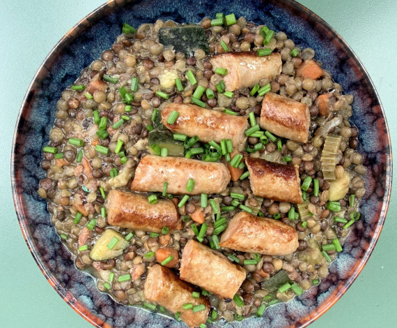 Salade de lentilles estivale